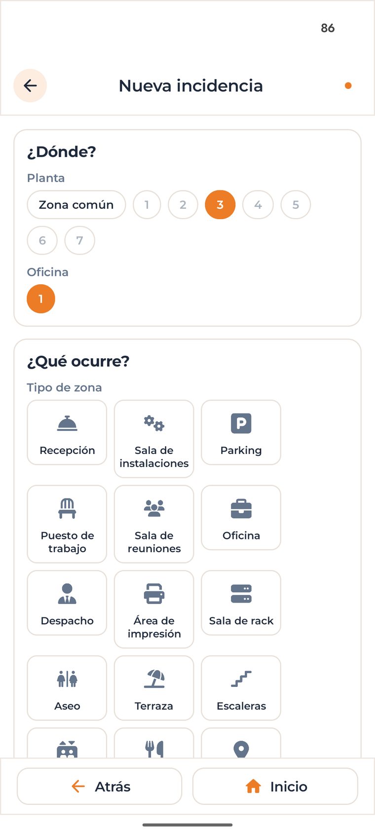 Alta de una incidencia desde la app de AGADEAN para Android, con foto y ubicación